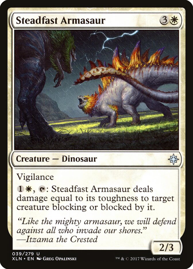 Steadfast Armasaur — Ixalan (XLN) #39