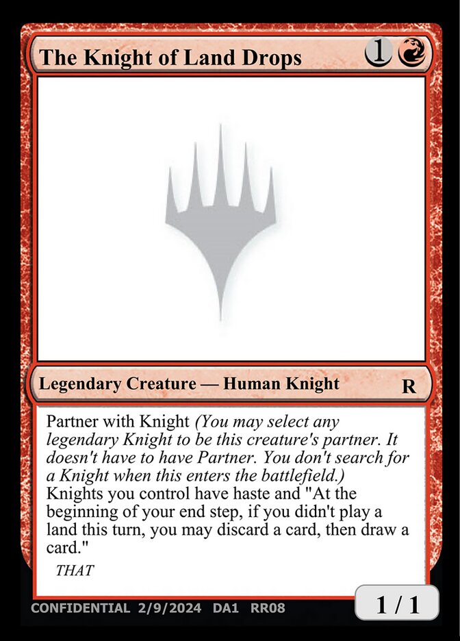 The Knight of Land Drops — Unknown Event (UNK) #RR08b