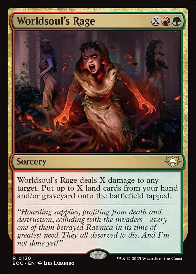 Worldsoul's Rage — Edge of Eternities Commander (EOC) #130