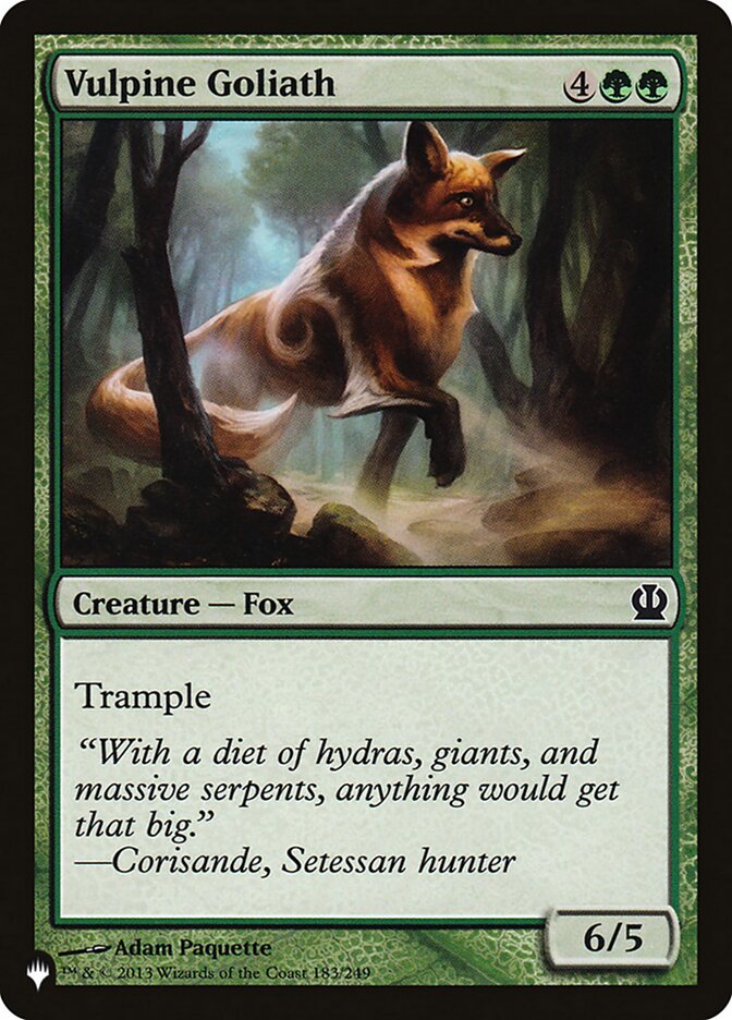 Vulpine Goliath — The List (PLST) #THS-183