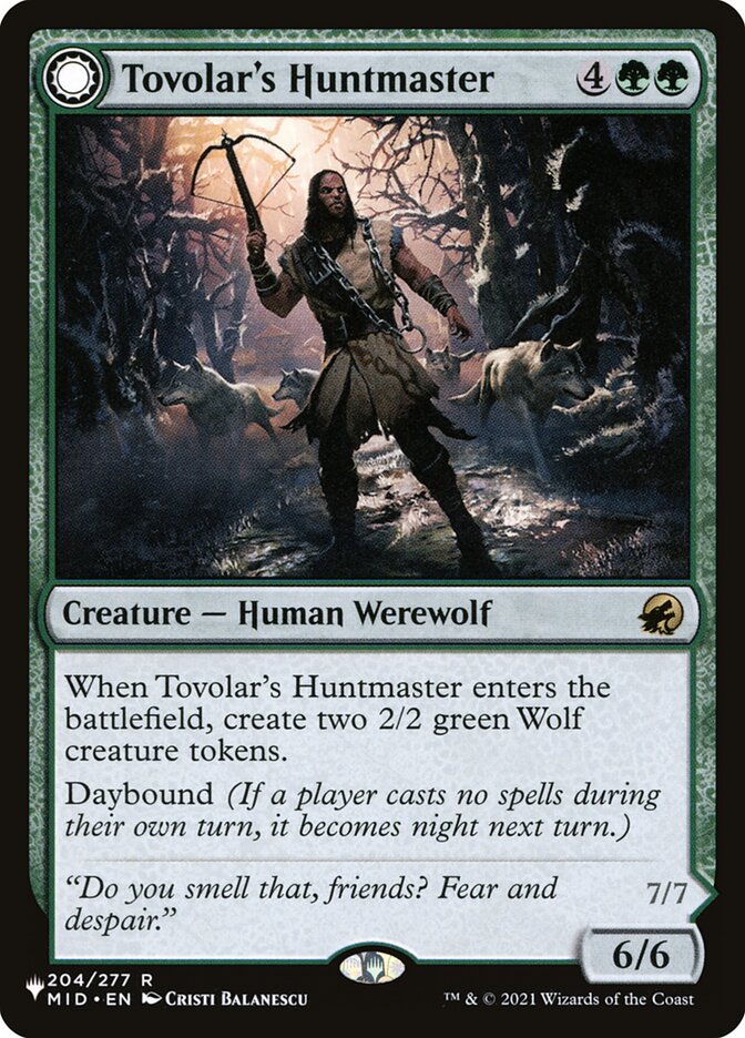Tovolar's Huntmaster // Tovolar's Packleader — The List (PLST) #MID-204