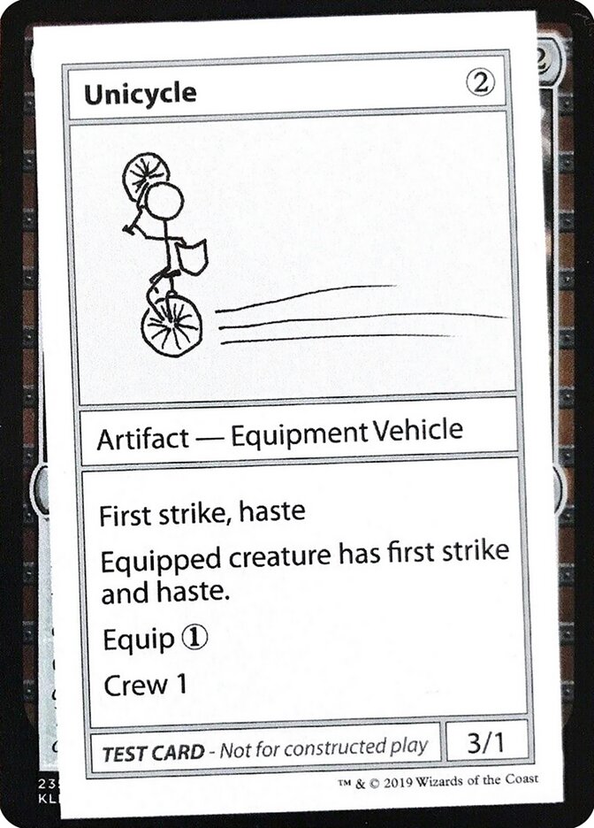 Unicycle — Mystery Booster Playtest Cards 2021 (CMB2) #110