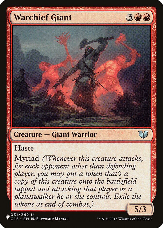 Warchief Giant — The List (PLST) #C15-31