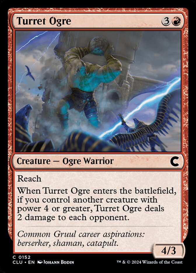 Turret Ogre — Ravnica: Clue Edition (CLU) #152