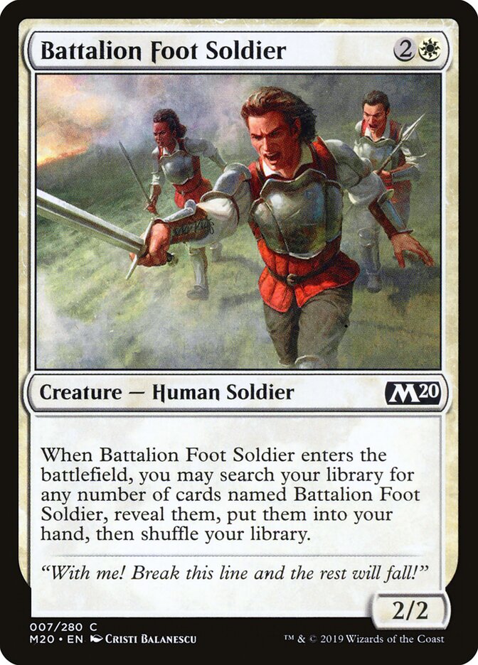 Battalion Foot Soldier — Core Set 2020 (M20) #7