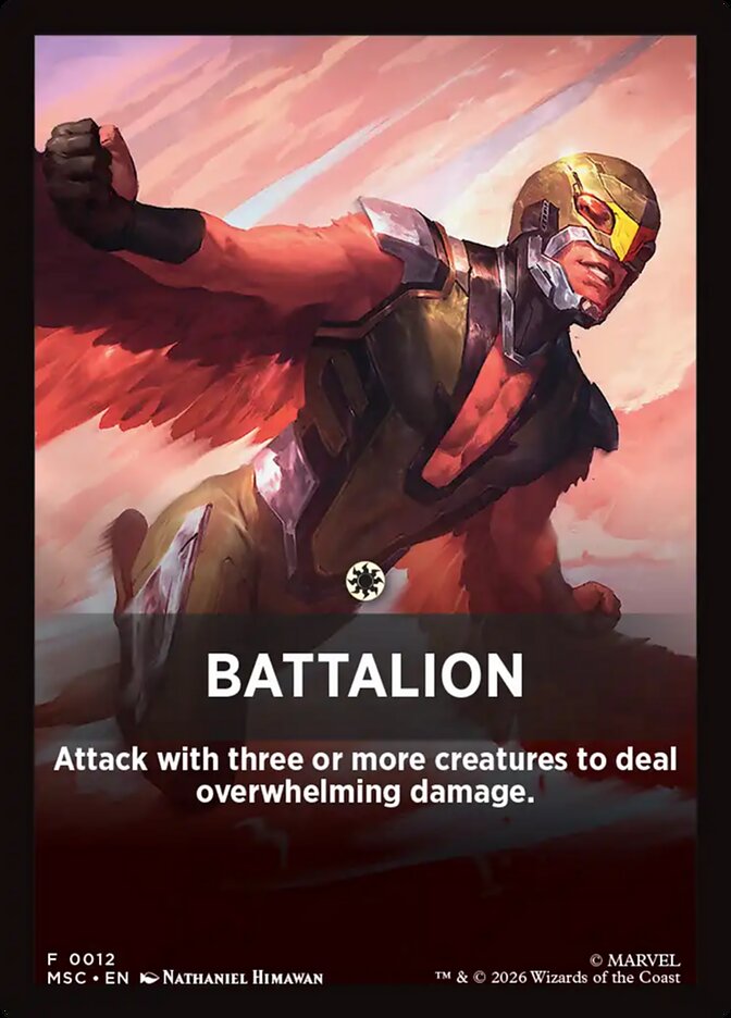 Battalion — Marvel Super Heroes Jumpstart Front Cards (FMSC) #12