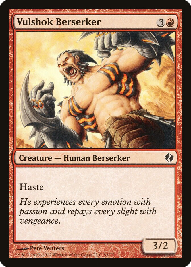 Vulshok Berserker — Duel Decks: Venser vs. Koth (DDI) #53
