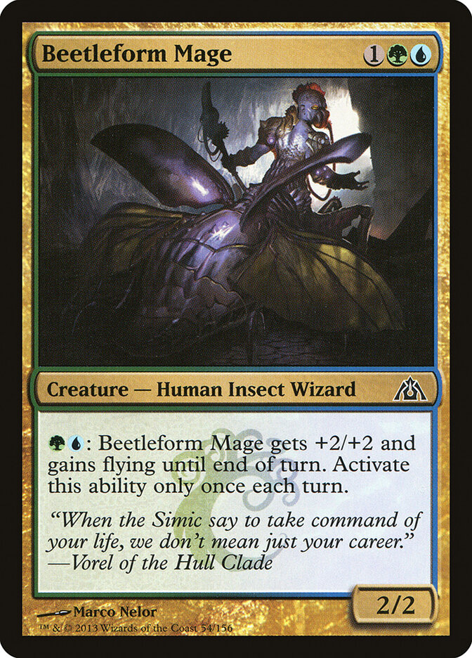 Beetleform Mage — Dragon's Maze (DGM) #54