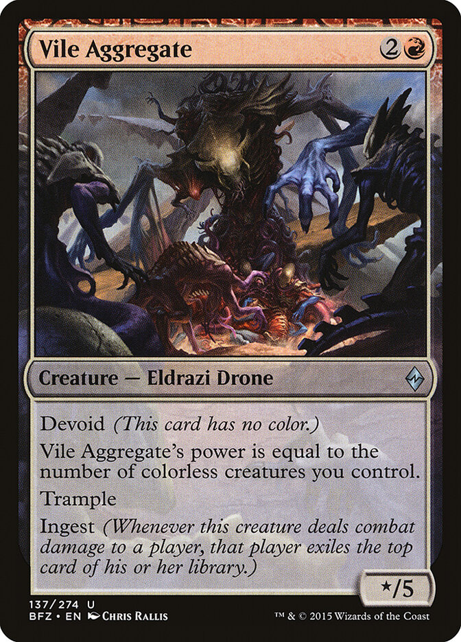 Vile Aggregate — Battle for Zendikar (BFZ) #137