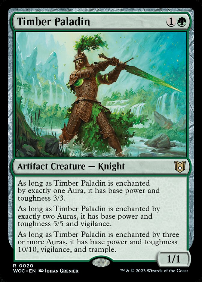 Timber Paladin — Wilds of Eldraine Commander (WOC) #20