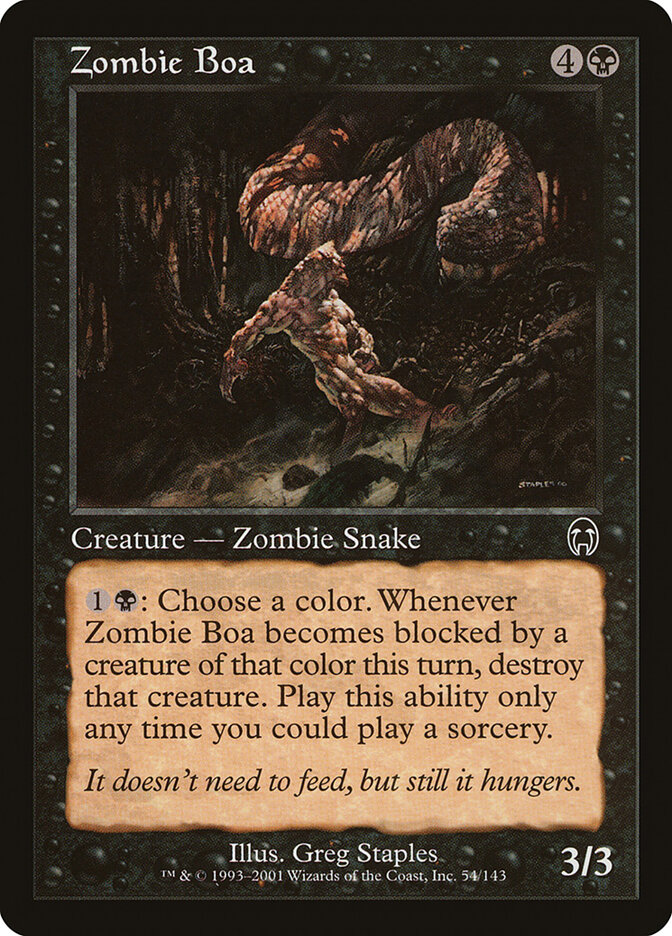 Zombie Boa — Apocalypse (APC) #54