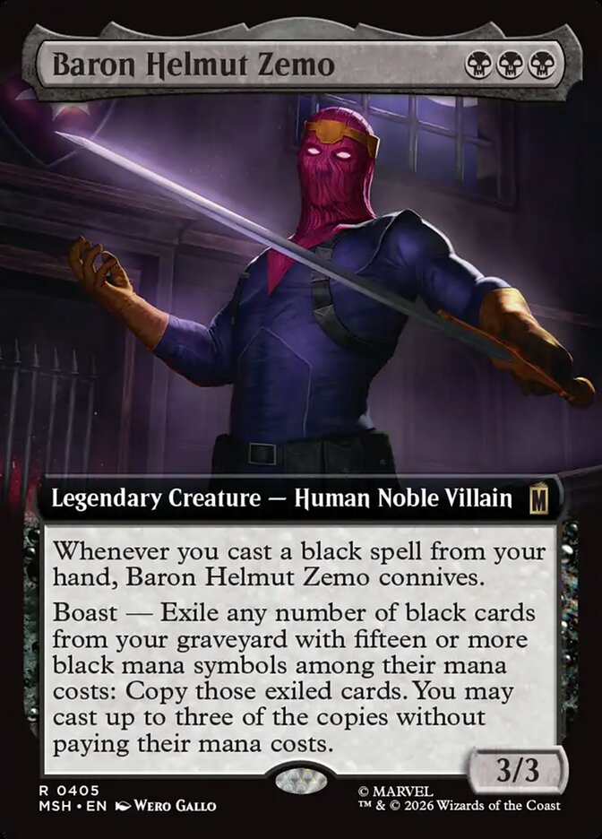 Baron Helmut Zemo — Marvel Super Heroes (MSH) #405