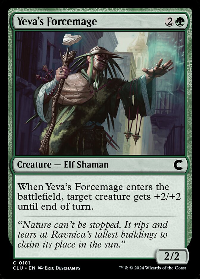 Yeva's Forcemage — Ravnica: Clue Edition (CLU) #181