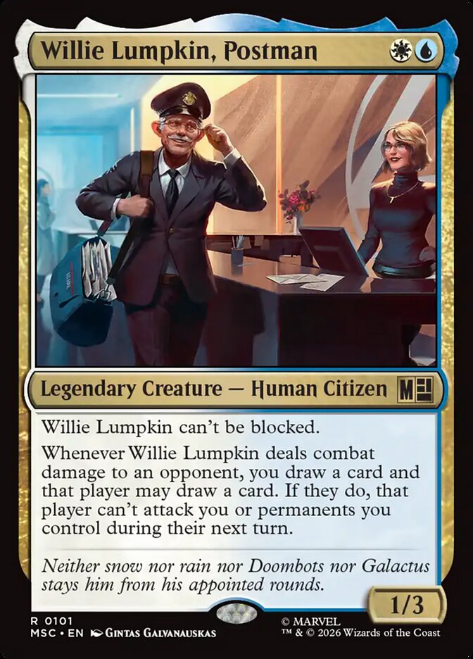 Willie Lumpkin, Postman — Marvel Super Heroes Commander (MSC) #101