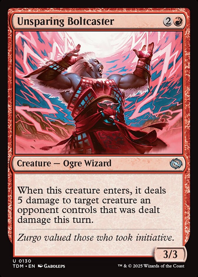 Unsparing Boltcaster — Tarkir: Dragonstorm (TDM) #130