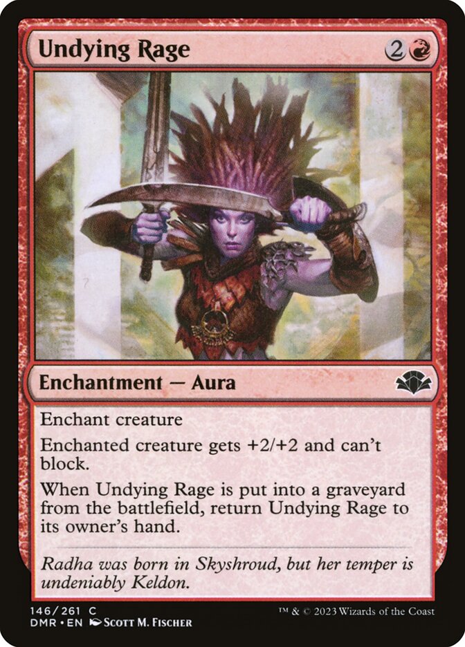 Undying Rage — Dominaria Remastered (DMR) #146