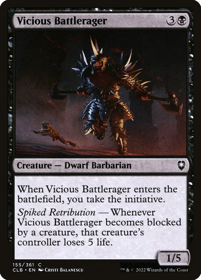 Vicious Battlerager — Commander Legends: Battle for Baldur's Gate (CLB) #155