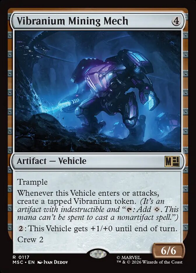 Vibranium Mining Mech — Marvel Super Heroes Commander (MSC) #117