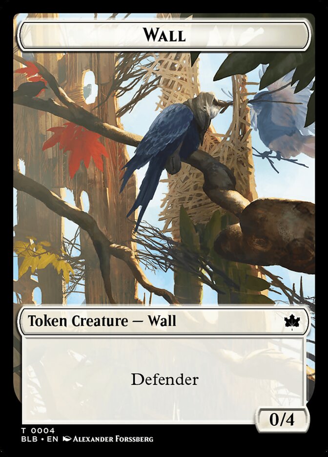 Wall — Bloomburrow Tokens (TBLB) #4