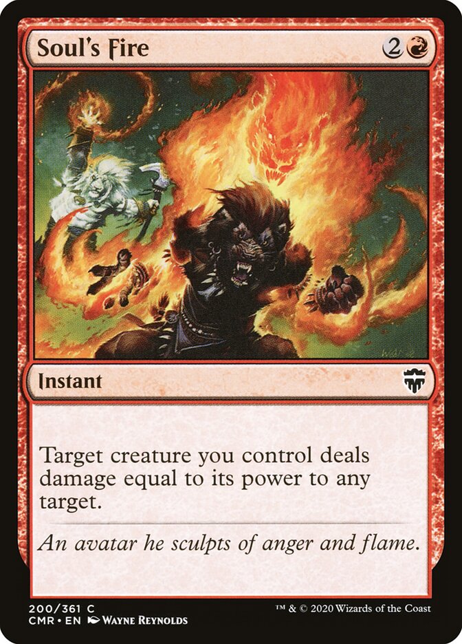 Soul's Fire — Commander Legends (CMR) #200