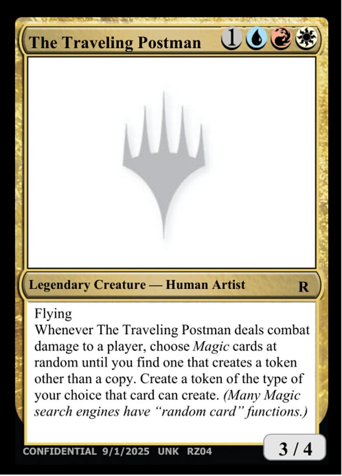 The Traveling Postman — Unknown Event (UNK) #RZ04t