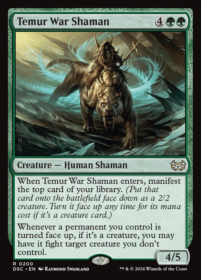 Temur War Shaman — Duskmourn: House of Horror Commander (DSC) #200