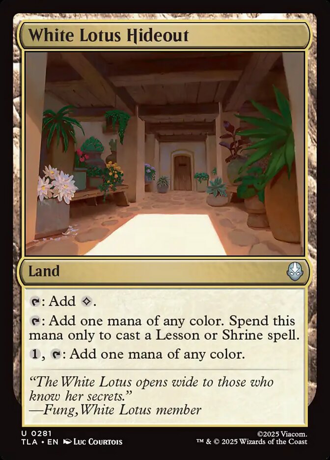 White Lotus Hideout — Avatar: The Last Airbender (TLA) #281