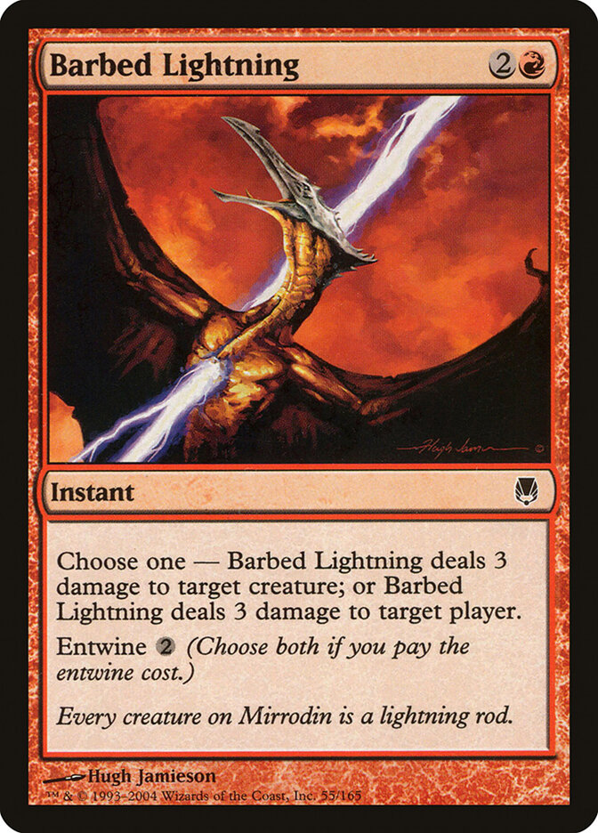 Barbed Lightning — Darksteel (DST) #55
