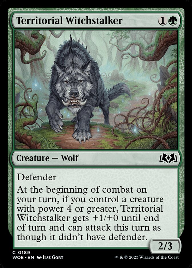 Territorial Witchstalker — Wilds of Eldraine (WOE) #189