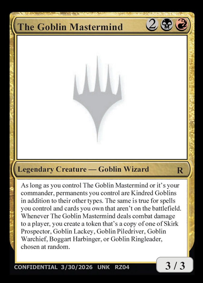 The Goblin Mastermind — Unknown Event (UNK) #RZ04w