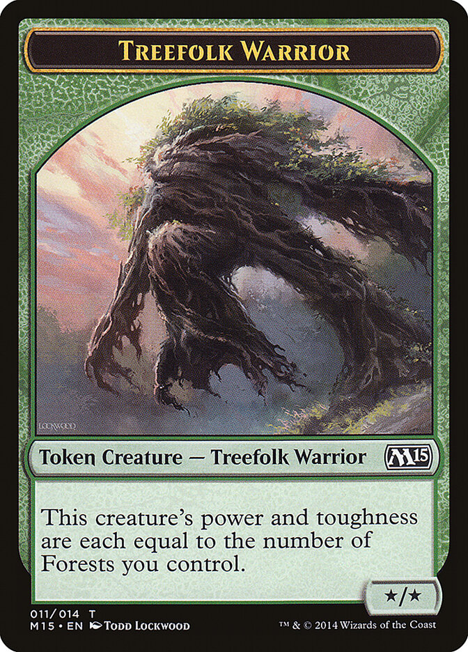 Treefolk Warrior — Magic 2015 Tokens (TM15) #11