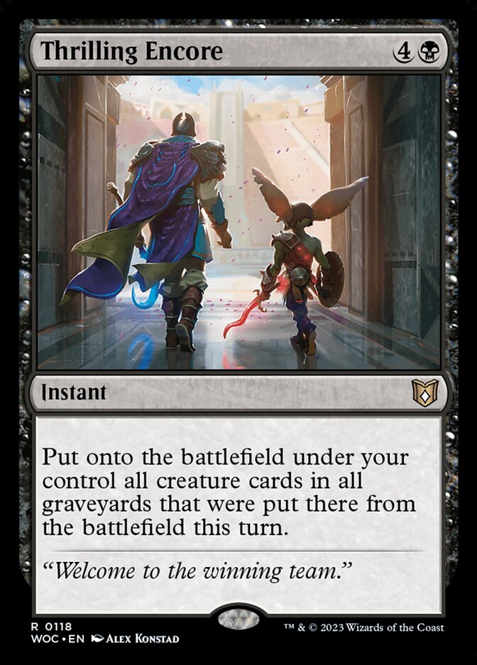 Thrilling Encore — Wilds of Eldraine Commander (WOC) #118