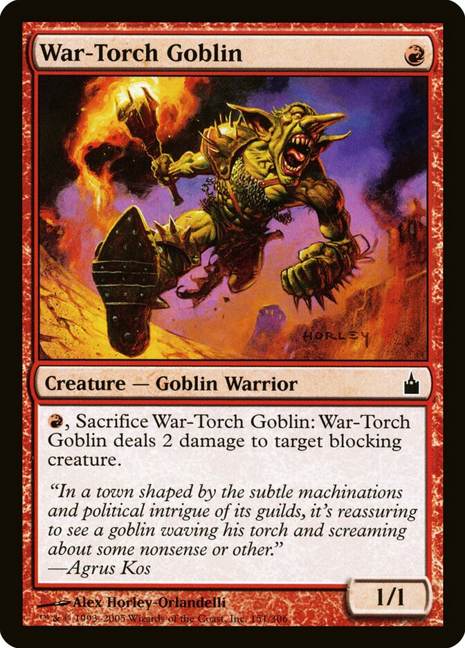War-Torch Goblin — Ravnica: City of Guilds (RAV) #151