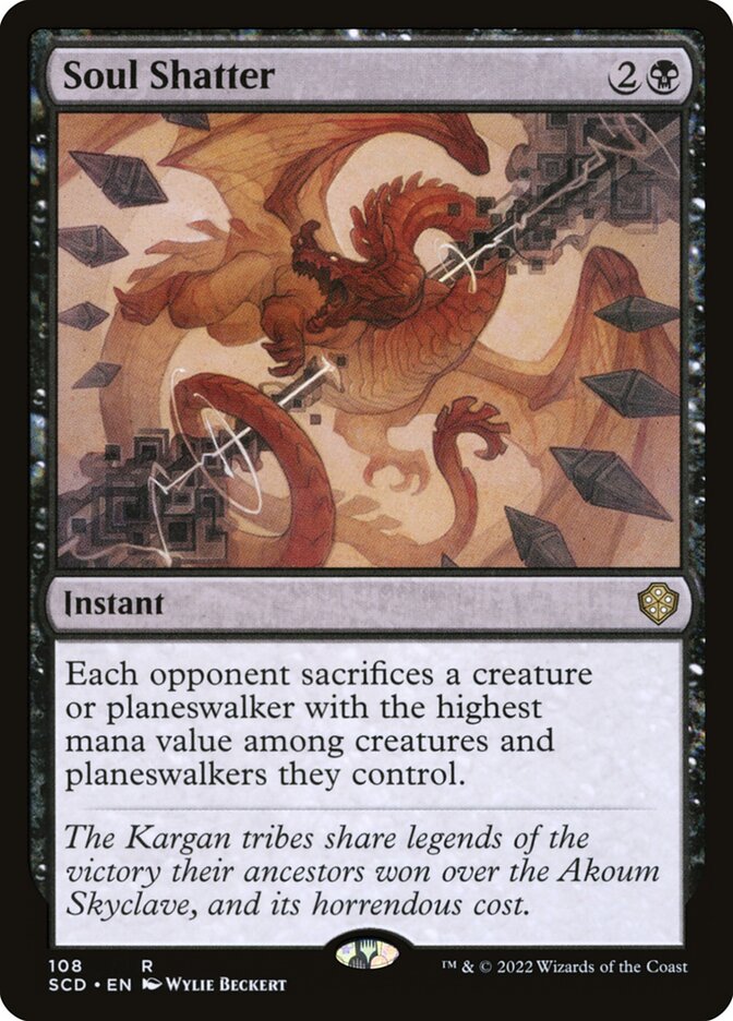Soul Shatter — Starter Commander Decks (SCD) #108
