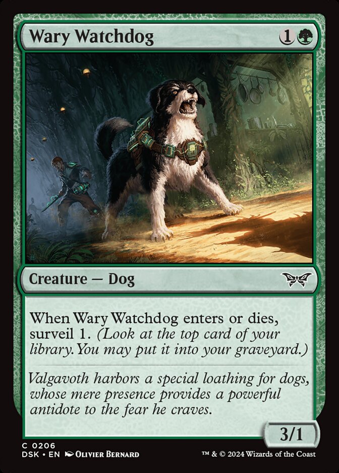 Wary Watchdog — Duskmourn: House of Horror (DSK) #206