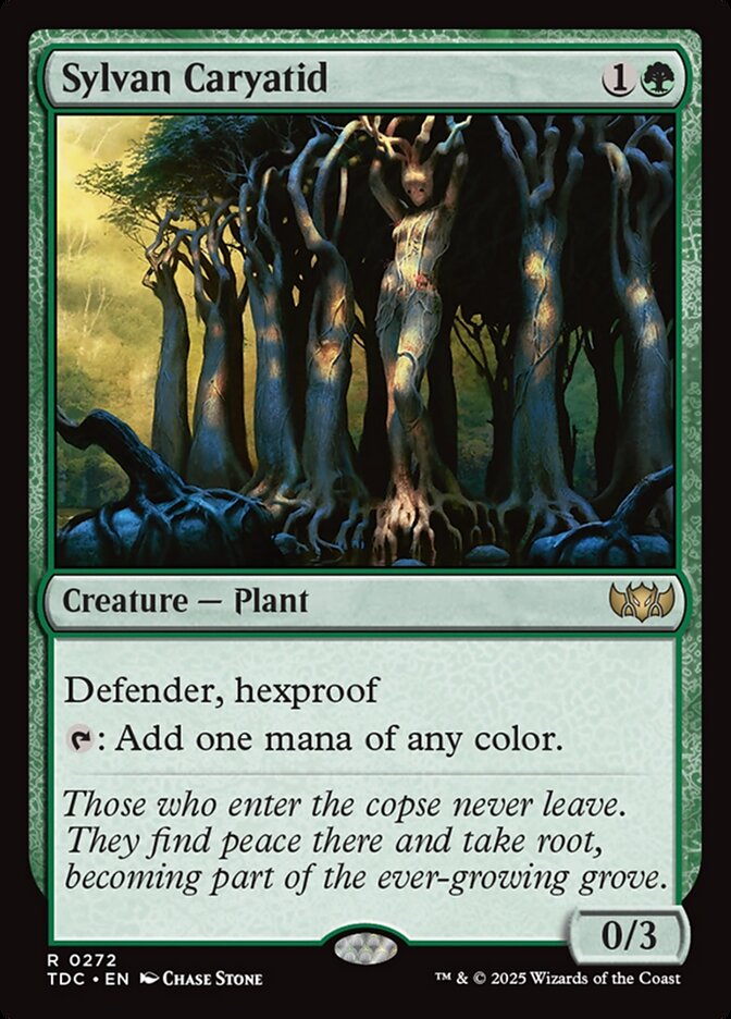 Sylvan Caryatid — Tarkir: Dragonstorm Commander (TDC) #272
