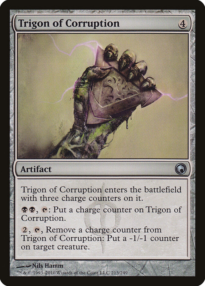 Trigon of Corruption — Scars of Mirrodin (SOM) #213