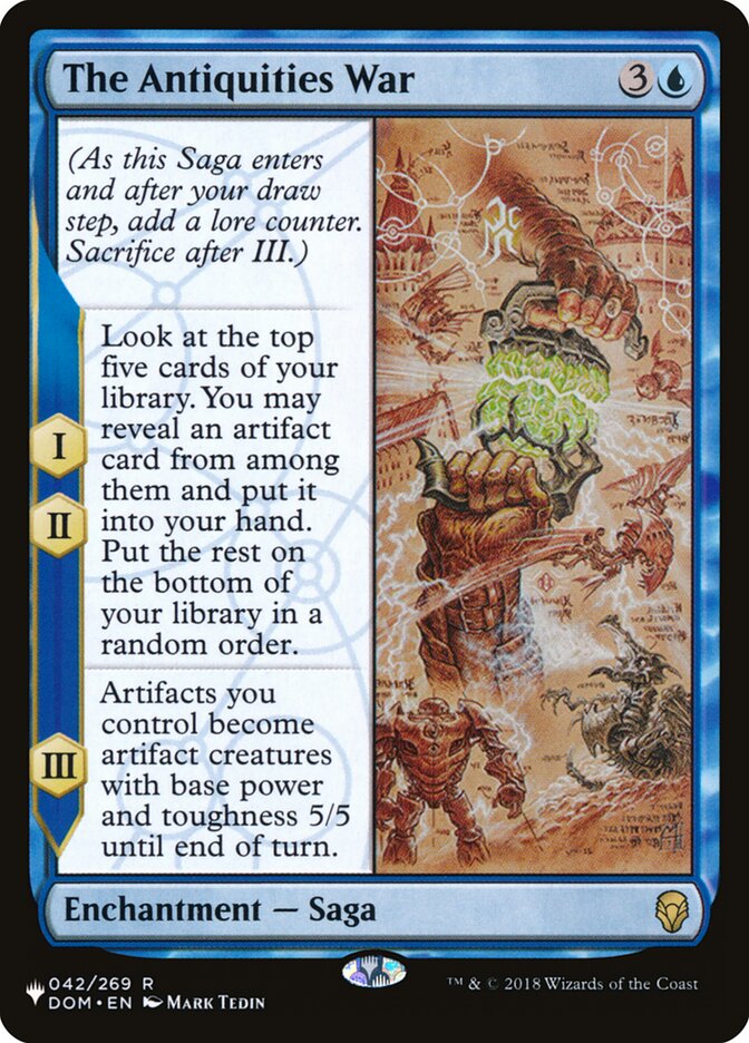 The Antiquities War — The List (PLST) #DOM-42