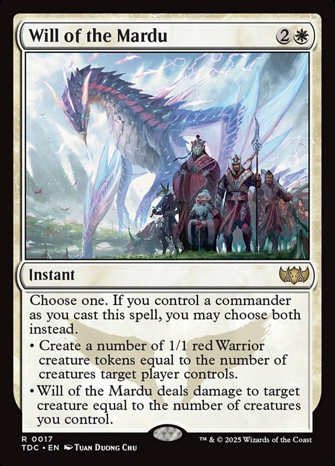 Will of the Mardu — Tarkir: Dragonstorm Commander (TDC) #17