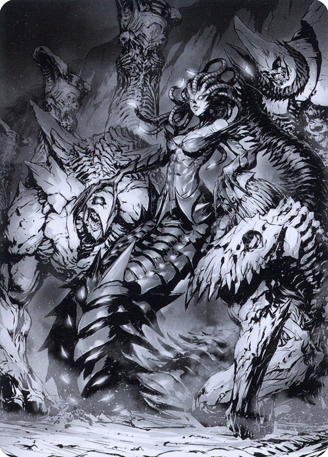 Vraska, Betrayal's Sting // Vraska, Betrayal's Sting — Phyrexia: All Will Be One Art Series (AONE) #72