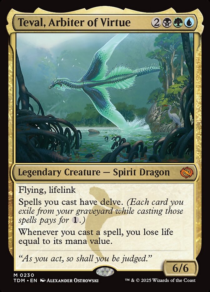 Teval, Arbiter of Virtue — Tarkir: Dragonstorm (TDM) #230