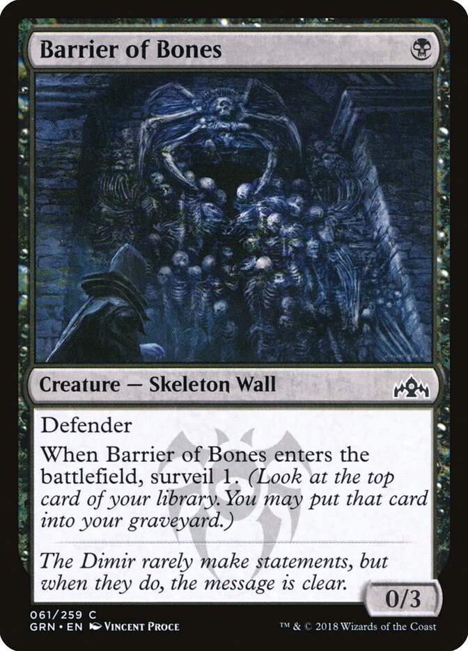 Barrier of Bones — Guilds of Ravnica (GRN) #61
