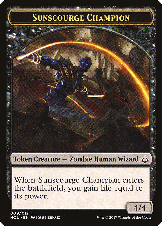 Sunscourge Champion — Hour of Devastation Tokens (THOU) #9