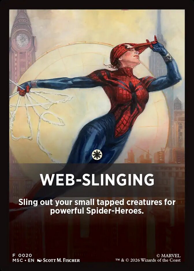 Web-Slinging — Marvel Super Heroes Jumpstart Front Cards (FMSC) #20