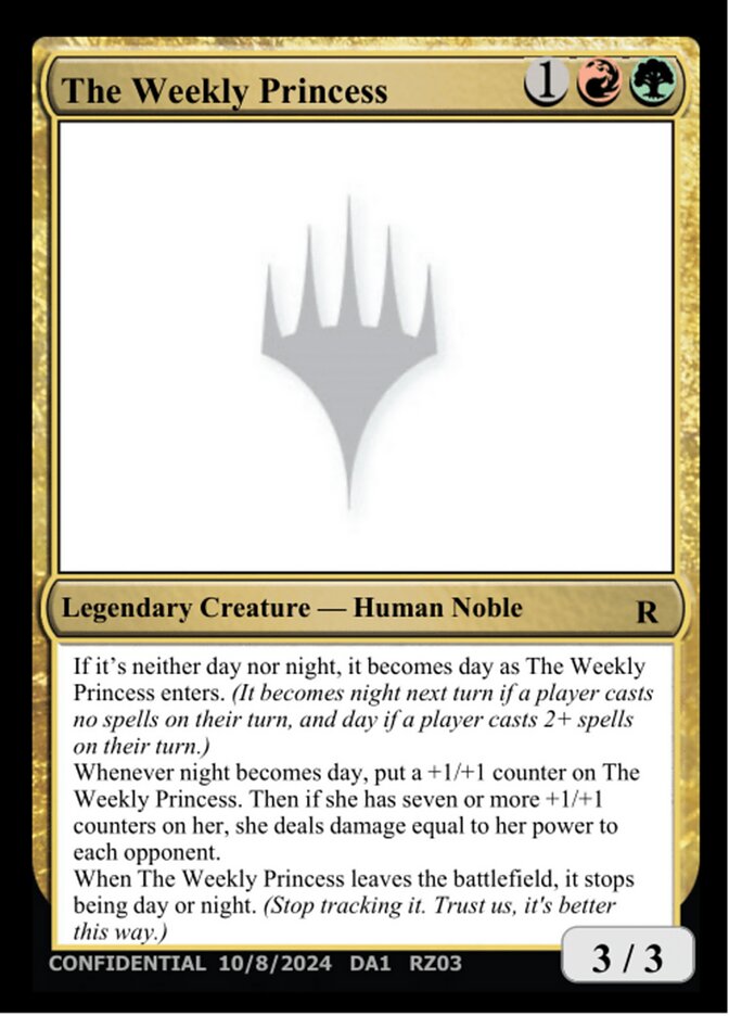 The Weekly Princess — Unknown Event (UNK) #RZ03e