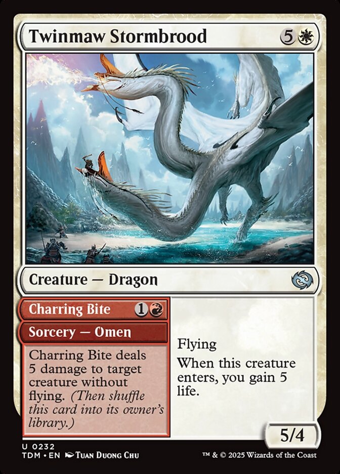 Twinmaw Stormbrood // Charring Bite — Tarkir: Dragonstorm (TDM) #232