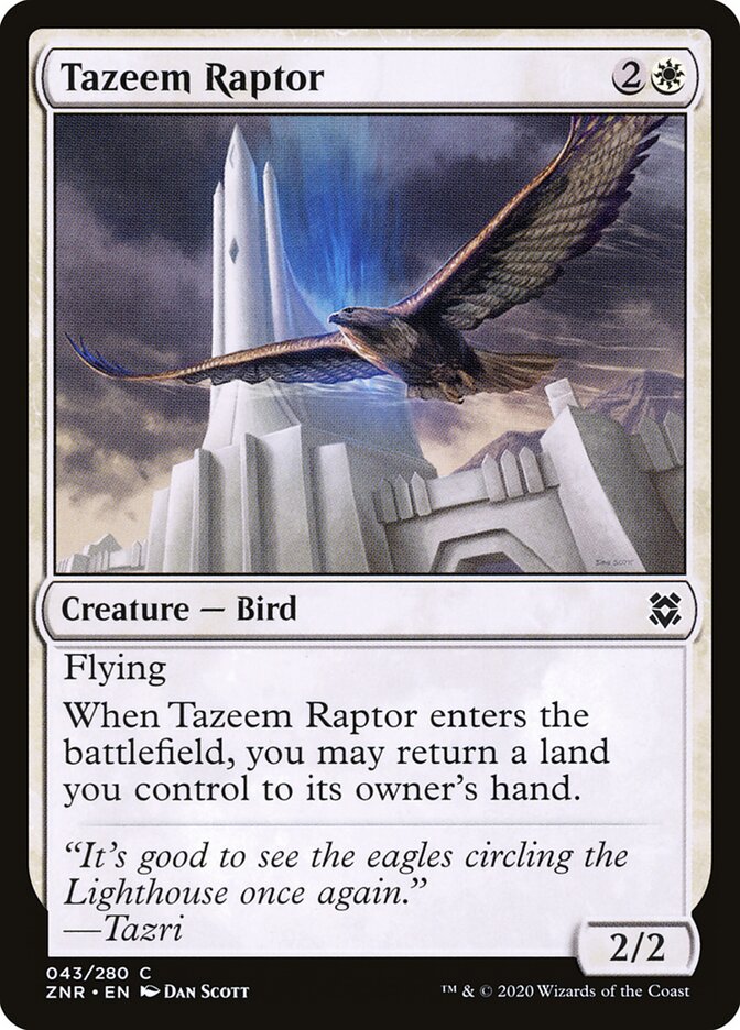 Tazeem Raptor — Zendikar Rising (ZNR) #43