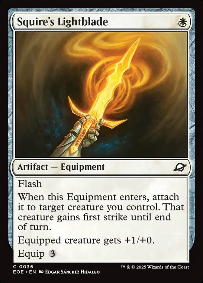 Squire's Lightblade — Edge of Eternities (EOE) #36