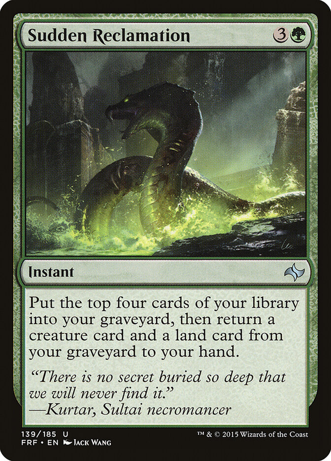 Sudden Reclamation — Fate Reforged (FRF) #139
