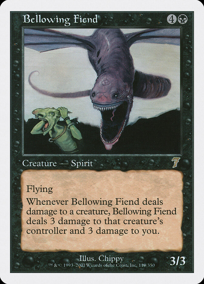 Bellowing Fiend — Seventh Edition (7ED) #119